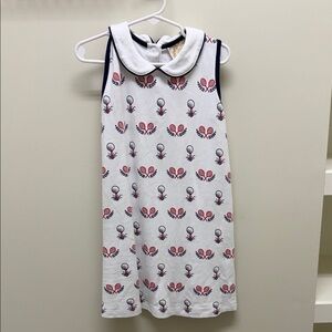 The Beaufort Bonnet Company White and Pink Patterned Dress